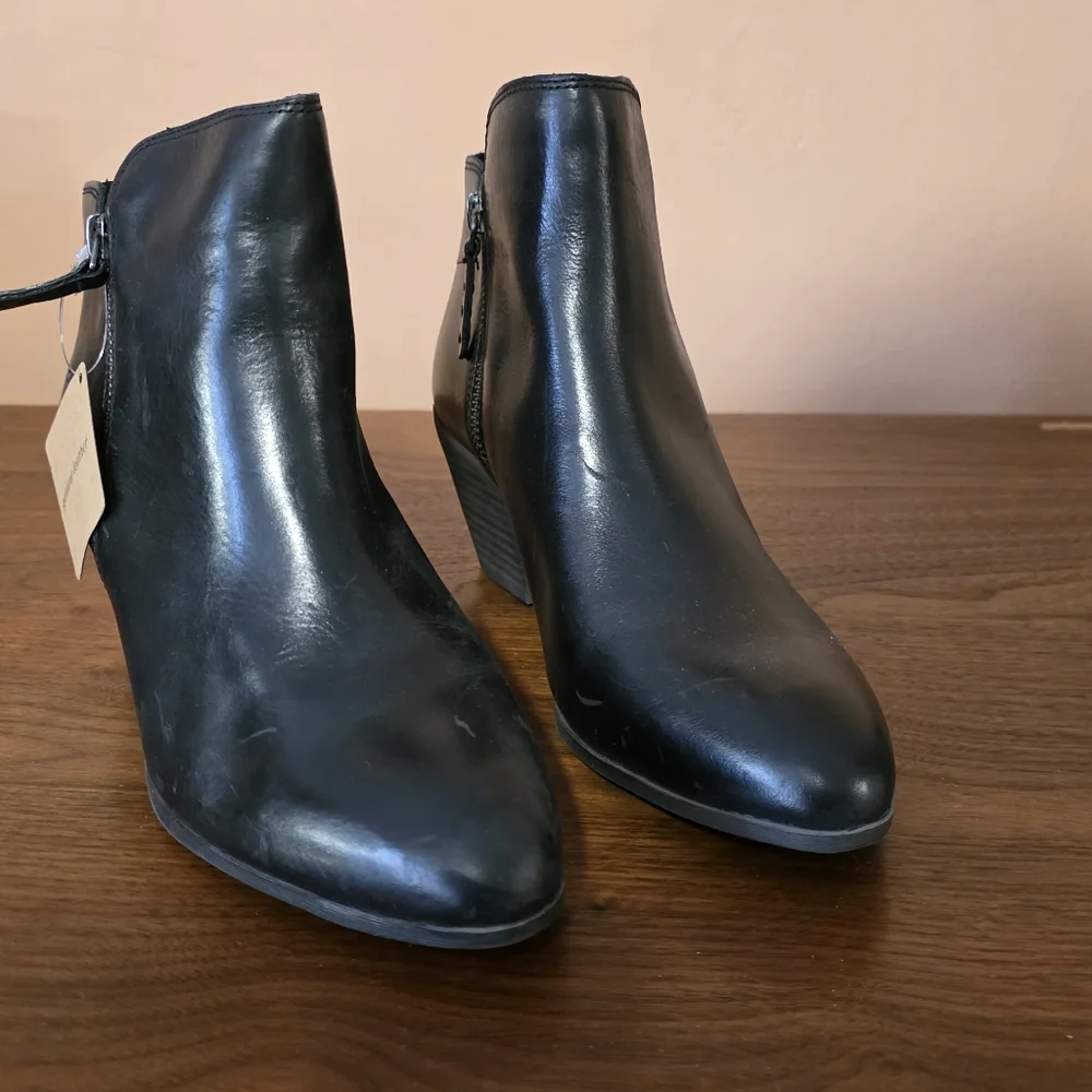 NWT Frye Judith Double Zip Leather Boot Bootie Size 9 - Picture 4 of 9